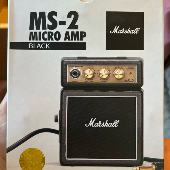 Marshall MS-2 Micro Amp Black with Gold Details - Picture 1 of 2